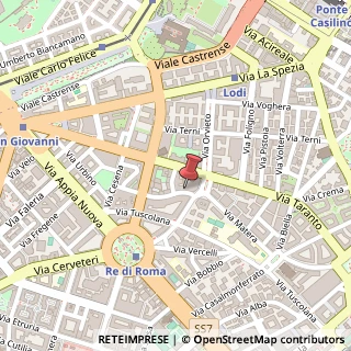 Mappa Via Casoria, 47, 00182 Roma, Roma (Lazio)