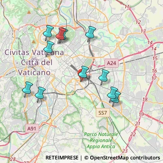 Mappa Via Taranto, 00182 Roma RM, Italia (4.34545)