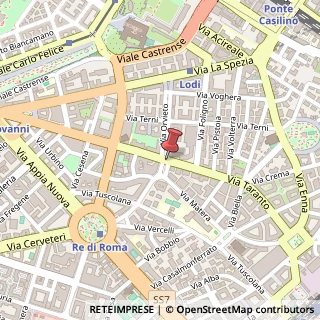 Mappa Via taranto 95, 00182 Roma, Roma (Lazio)