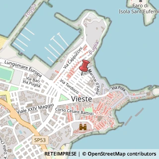 Mappa Via Fratelli Cocle, 27, 71019 Vieste FG, Italia, 71019 Vieste, Foggia (Puglia)