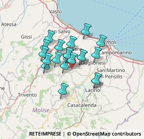 Mappa Contrada Monte, 86037 Palata CB, Italia (9.9555)