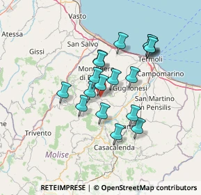 Mappa Contrada Monte, 86037 Palata CB, Italia (11.88667)