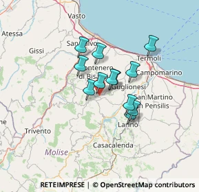 Mappa Contrada Monte, 86037 Palata CB, Italia (9.68667)
