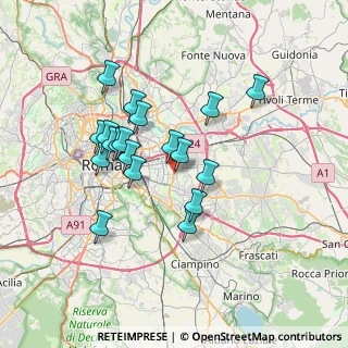 Mappa Via delle Ciliege, 00172 Roma RM, Italia (6.50632)