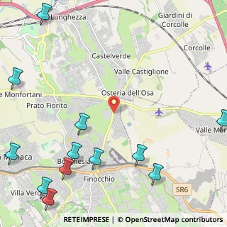 Mappa Via Mandas, 00132 Roma RM, Italia (3.57333)