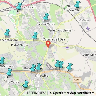 Mappa Via Mandas, 00132 Roma RM, Italia (3.39846)