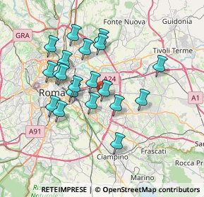 Mappa Via dei Limoni, 00172 Roma RM, Italia (6.8315)