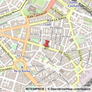 Mappa Via Taranto, 114, 00182 Roma, Roma (Lazio)