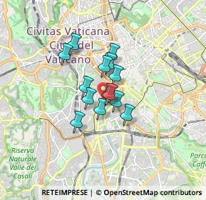 Mappa Viale di Trastevere, 00100 Roma RM, Italia (1.07143)