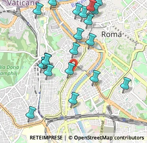 Mappa Viale di Trastevere, 00100 Roma RM, Italia (1.166)