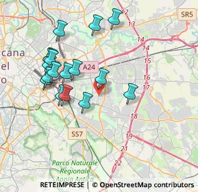Mappa Via dei Platani, 00172 Roma RM, Italia (3.89471)
