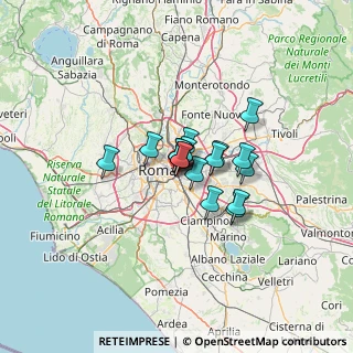 Mappa Via Campello sul Clitunno, 00181 Roma RM, Italia (7.69588)