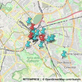 Mappa Via Campello sul Clitunno, 00181 Roma RM, Italia (1.20333)