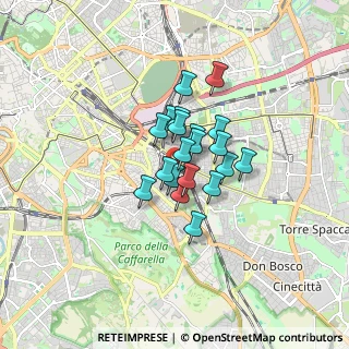 Mappa Via Campello sul Clitunno, 00181 Roma RM, Italia (1.0545)