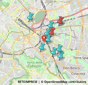 Mappa Via Campello sul Clitunno, 00181 Roma RM, Italia (1.42727)