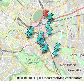 Mappa Via Campello sul Clitunno, 00181 Roma RM, Italia (1.32)