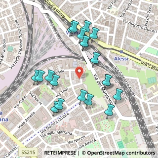 Mappa Via Campello sul Clitunno, 00181 Roma RM, Italia (0.259)