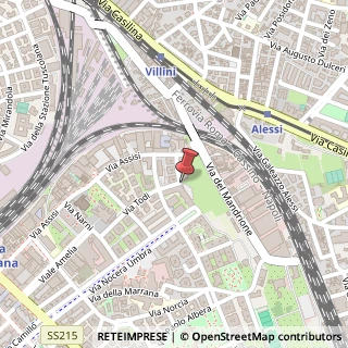 Mappa Via Todi, 113, 00181 Roma, Roma (Lazio)