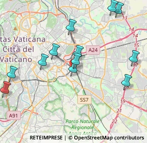Mappa Via Campello sul Clitunno, 00181 Roma RM, Italia (4.64583)