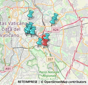 Mappa Via Campello sul Clitunno, 00181 Roma RM, Italia (2.97538)