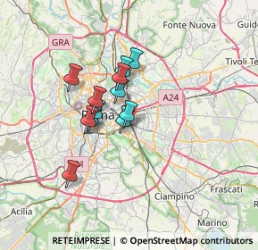 Mappa Via Todi, 00181 Roma RM, Italia (5.22833)