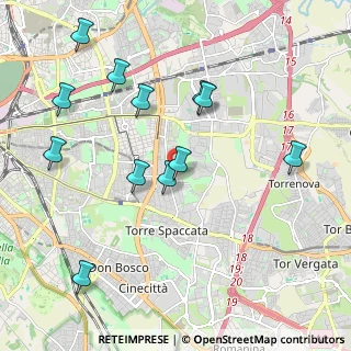 Mappa Via delle Susine, 00172 Roma RM, Italia (2.28833)