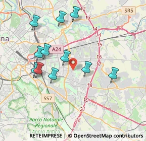 Mappa Via delle Susine, 00172 Roma RM, Italia (3.97455)