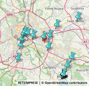Mappa Via delle Susine, 00172 Roma RM, Italia (9.9885)