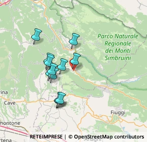 Mappa Via Luigi Ciuffa, 00021 Affile RM, Italia (6.3675)