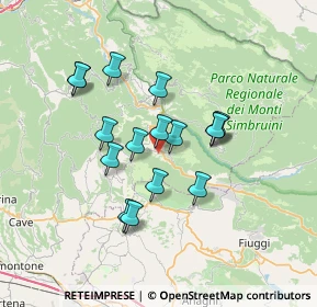 Mappa Via Luigi Ciuffa, 00021 Affile RM, Italia (6.12563)