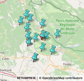 Mappa Via Luigi Ciuffa, 00021 Affile RM, Italia (5.91588)