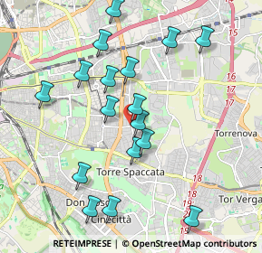 Mappa Piazzale Alessandrino, 00172 Roma RM, Italia (2.08588)