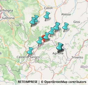 Mappa Via Galileo Galilei, 86080 Sant'Angelo del Pesco IS, Italia (12.07)