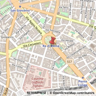 Mappa Piazza dei Re di Roma, 3, 00183 Roma, Roma (Lazio)