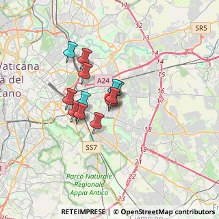 Mappa Via Tor de' Schiavi, 00172 Roma RM, Italia (2.45385)