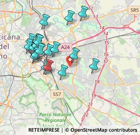 Mappa Via Tor de' Schiavi, 00172 Roma RM, Italia (3.9565)