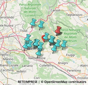 Mappa Via Guido Baccelli, 00030 San Vito Romano RM, Italia (9.808)