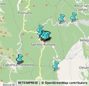 Mappa Via Guido Baccelli, 00030 San Vito Romano RM, Italia (1.1245)
