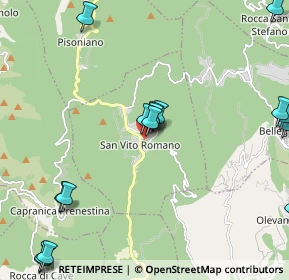 Mappa Via Guido Baccelli, 00030 San Vito Romano RM, Italia (3.302)
