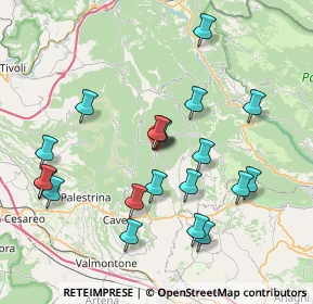 Mappa Via Guido Baccelli, 00030 San Vito Romano RM, Italia (8.299)