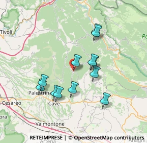 Mappa Via Guido Baccelli, 00030 San Vito Romano RM, Italia (6.63333)