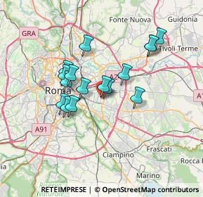 Mappa Via dei Frassini, 00172 Roma RM, Italia (6.16938)