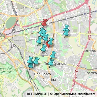 Mappa Via Delle Azalee, 00172 Roma RM, Italia (1.548)