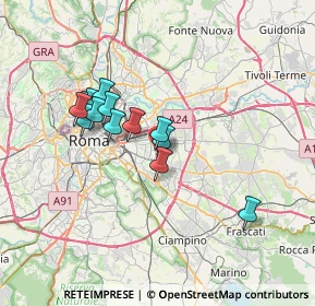 Mappa Via Delle Azalee, 00172 Roma RM, Italia (6.12846)