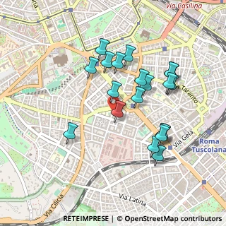 Mappa Via Siponto, 00183 Roma RM, Italia (0.4645)
