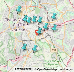 Mappa Via Pannonia, 00183 Roma RM, Italia (3.47273)