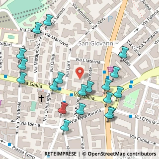 Mappa Via Cereate, 00183 Roma RM, Italia (0.151)