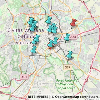 Mappa Via Cereate, 00183 Roma RM, Italia (3.66632)
