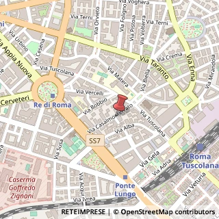 Mappa Via Casalmonferrato, 21, 00182 Roma, Roma (Lazio)