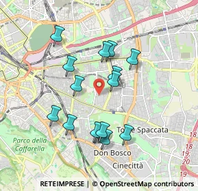 Mappa Via Checco Durante, 00177 Roma RM, Italia (1.74467)